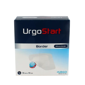 Urgostart Border Pansement Hydrocellulaire Adhésif 13x13cm B/16