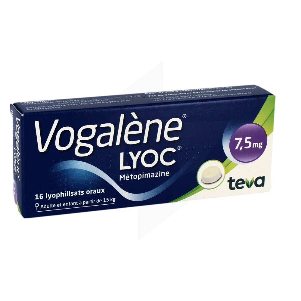 Vogalene Lyoc 7,5 Mg, Lyophilisat Oral