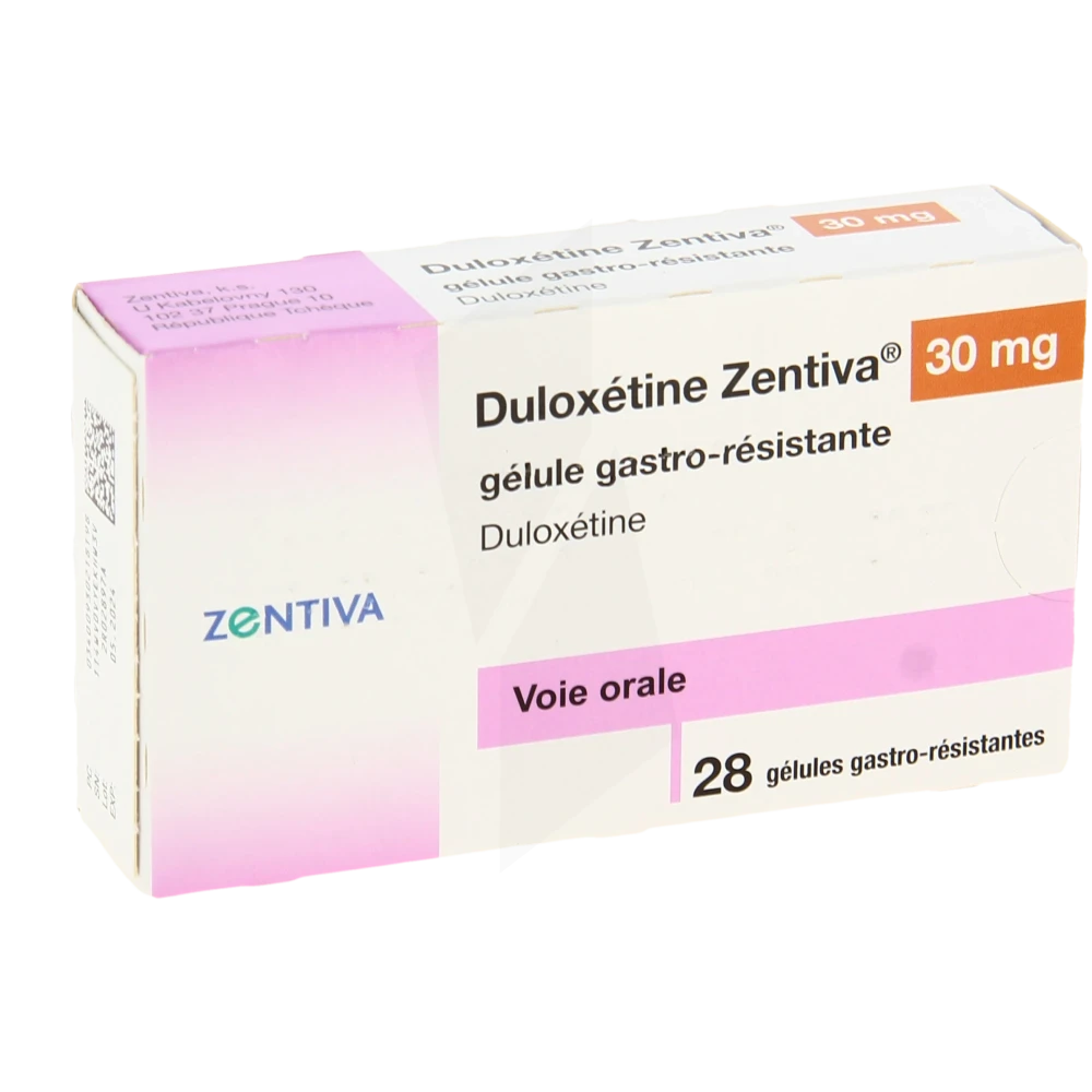 Duloxetine Zentiva 30 Mg, Gélule Gastro-résistante