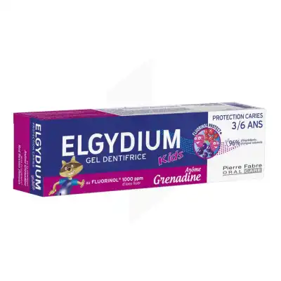 Elgydium Kids Protection Caries Pâte Dentifrice Grenadine T/50ml à RUMILLY