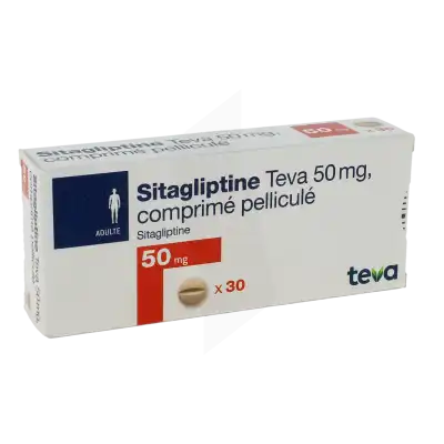 Sitagliptine Teva 50 Mg, Comprimé Pelliculé à Eysines