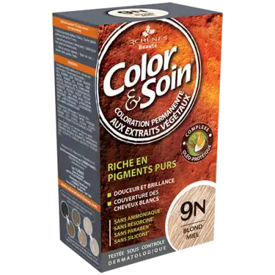 Color&soin Kit Coloration Permanente 9n Blond Miel à Embrun