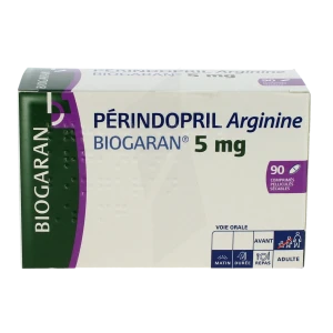 Perindopril Arginine Biogaran 5 Mg, Comprimé Pelliculé Sécable
