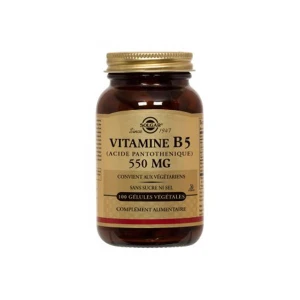Solgar Vitamine B5 (acide Pantothénique) 550 Mg