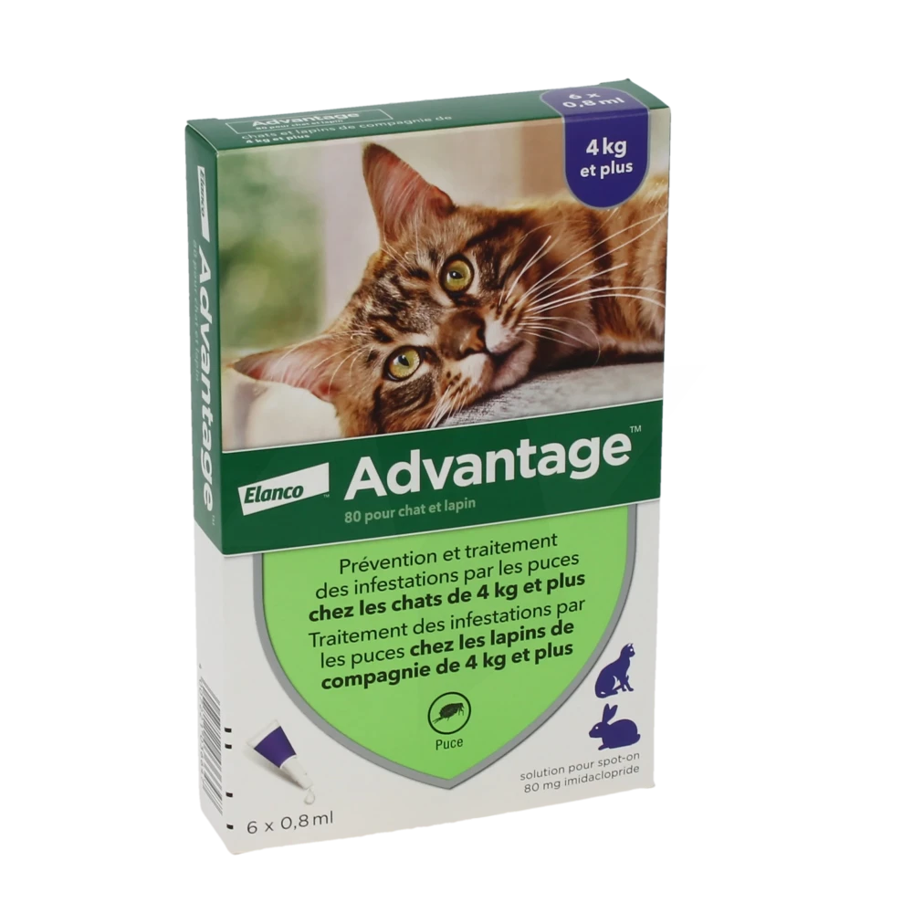 Advantage 80 Pour Chat Et Lapin, Solution Pour Spot-on