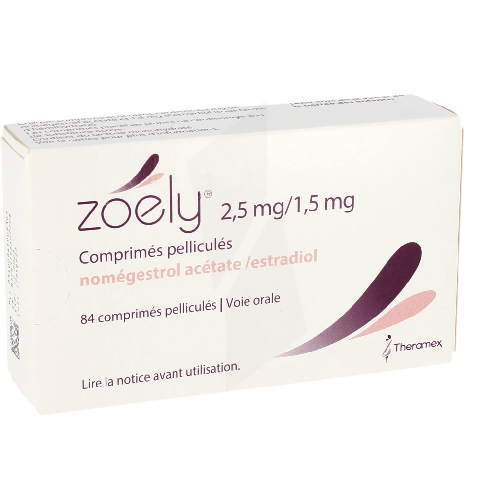 Zoely 2,5 Mg/1,5 Mg, Comprimé Pelliculé