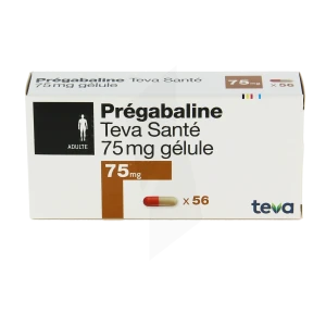 Pregabaline Teva Sante 75 Mg, Gélule