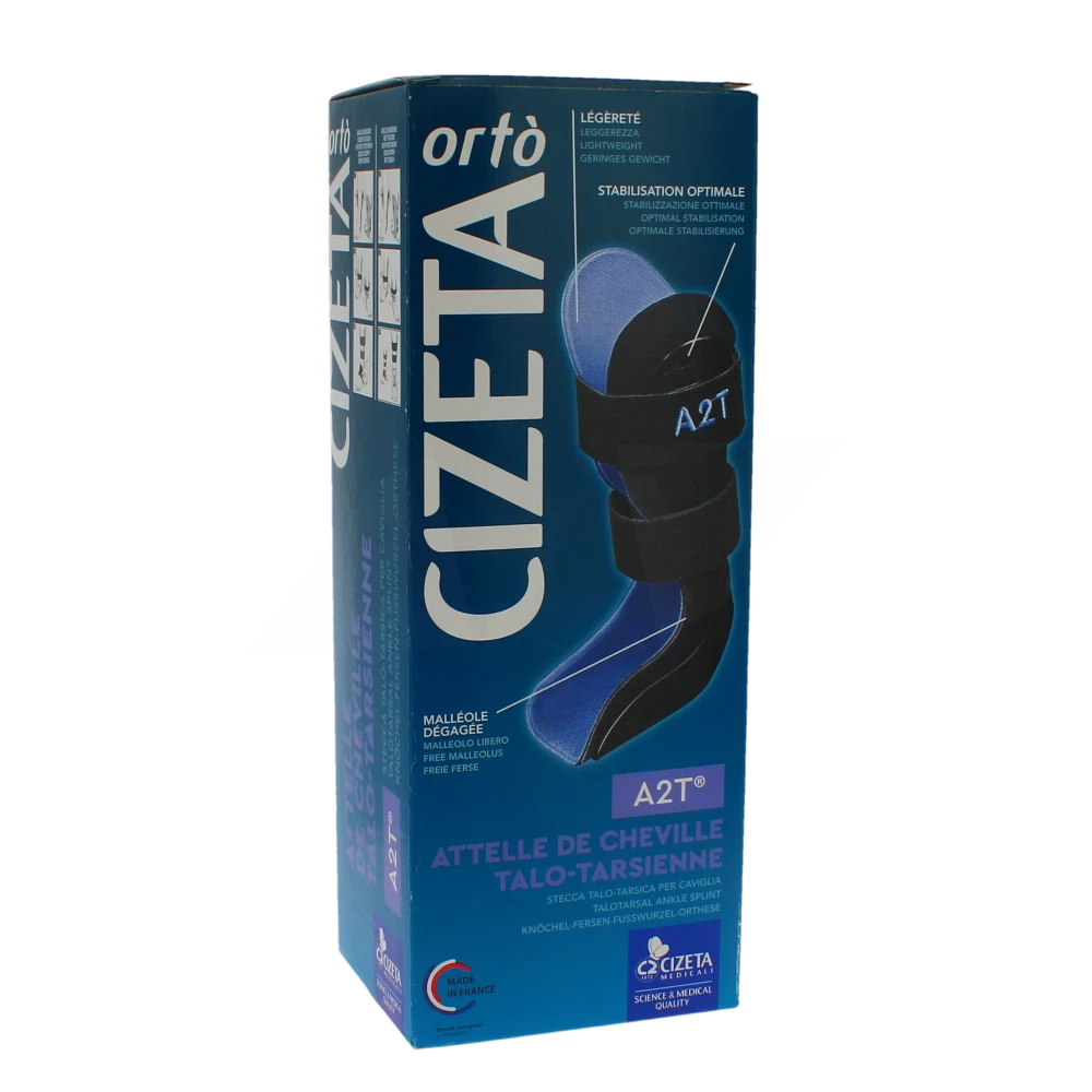 Cizeta Ortho Attelle De Cheville A2t Noire T3
