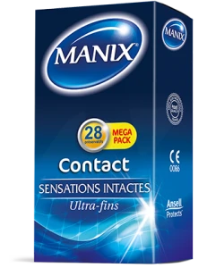 Manix Contact Préservatif Avec Réservoir Lubrifiés B/28