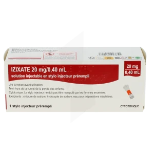 Izixate 20 Mg/0,40 Ml, Solution Injectable En Stylo Injecteur Prérempli