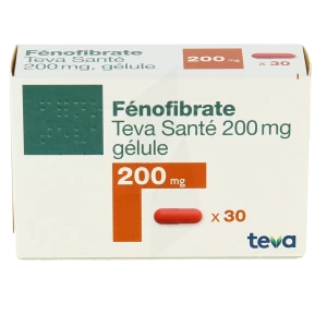 Fenofibrate Teva Sante 200 Mg, Gélule