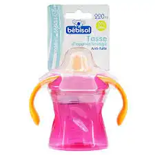 Bébisol Tasse 220 ml en polypropylène à débit variable