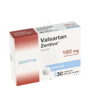 Valsartan Zentiva 160 Mg, Comprimé Pelliculé Sécable