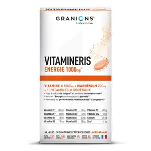 Vitamineris Énergie 1000mg 30 Comprimés Effervescents à BOURG-SAINT-MAURICE