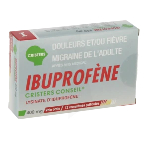 Ibuprofene Cristers Conseil 400 Mg, Comprimé Pelliculé