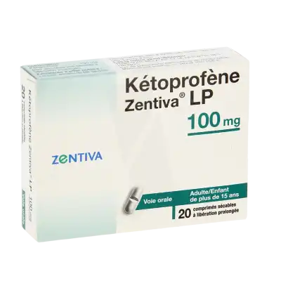 Ketoprofene Zentiva Lp 100 Mg, Comprimé Sécable à Libération Prolongée à Angers