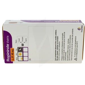 Ropinirole Viatris Lp 4 Mg, Comprimé à Libération Prolongée