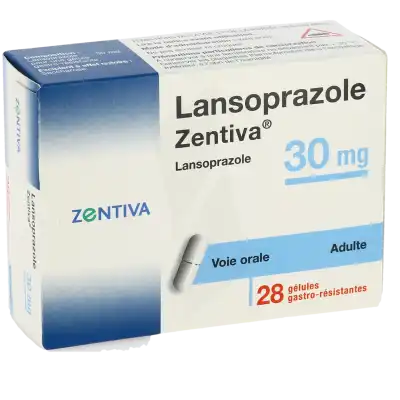 LANSOPRAZOLE ZENTIVA 30 mg, gélule gastro-résistante
