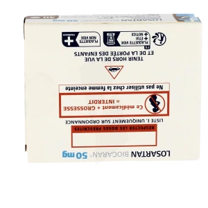 Losartan Biogaran 50 Mg, Comprimé Pelliculé Sécable