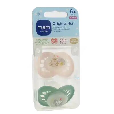 Mam Original Sucette Nuit Silicone 6mois+ B/2 à Forbach