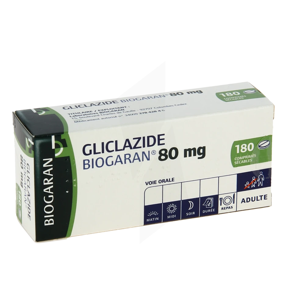 Gliclazide Biogaran 80 Mg, Comprimé Sécable