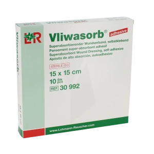 Vliwasorb Pansement Super Absorbant 15x15cm B/10