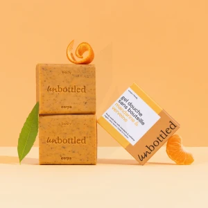 Unbottled Gel Douche Sans Bouteille Mandarine & Verveine 110g