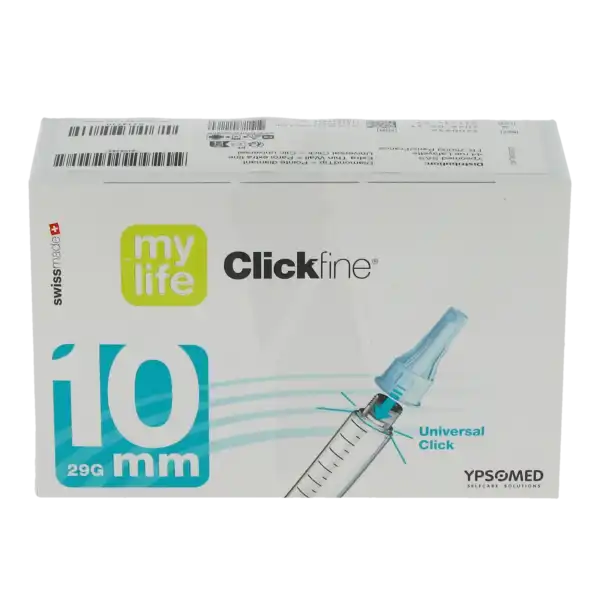 Mylife Clickfine, 10 Mm X 0,33 Mm, Bt 100