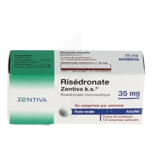 Risedronate Zentiva K.s. 35 Mg, Comprimé Pelliculé