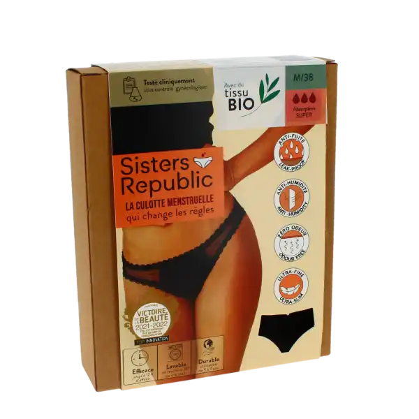 Sisters Republic Sidonie Culotte Menstruelle Bikini Flux Super Tm