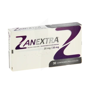 Zanextra 20 Mg/20 Mg, Comprimé Pelliculé