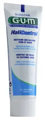 Gum Halicontrol Gel Dentifrice T/75ml à CUGNAUX