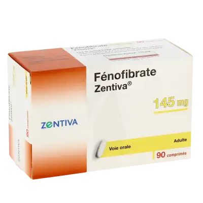 Fenofibrate Zentiva 145 Mg, Comprimé à Angers