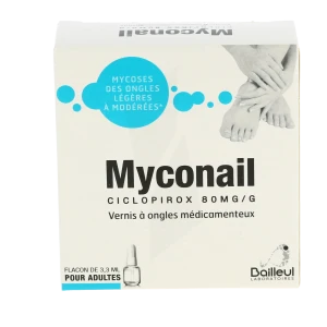 Myconail 80 Mg/g, Vernis à Ongles Médicamenteux