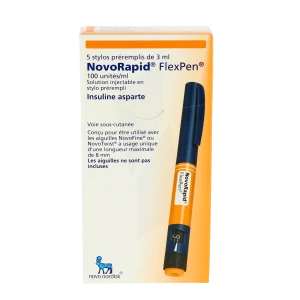 Novorapid Flexpen 100 Unités/ml, Solution Injectable En Stylo Prérempli