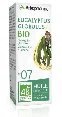 Arkopharma Huile Essentielle Bio N°7 Eucalyptus Globulus Fl/10ml à CUERS