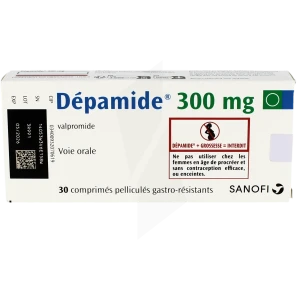 Depamide 300 Mg, Comprimé Pelliculé Gastro-résistant