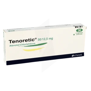 Tenoretic 50 Mg/12,5 Mg, Comprimé Pelliculé