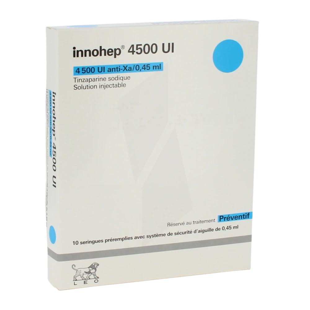 Innohep 4 500 Ui Anti-xa/0,45 Ml, Solution Injectable En Seringue Préremplie