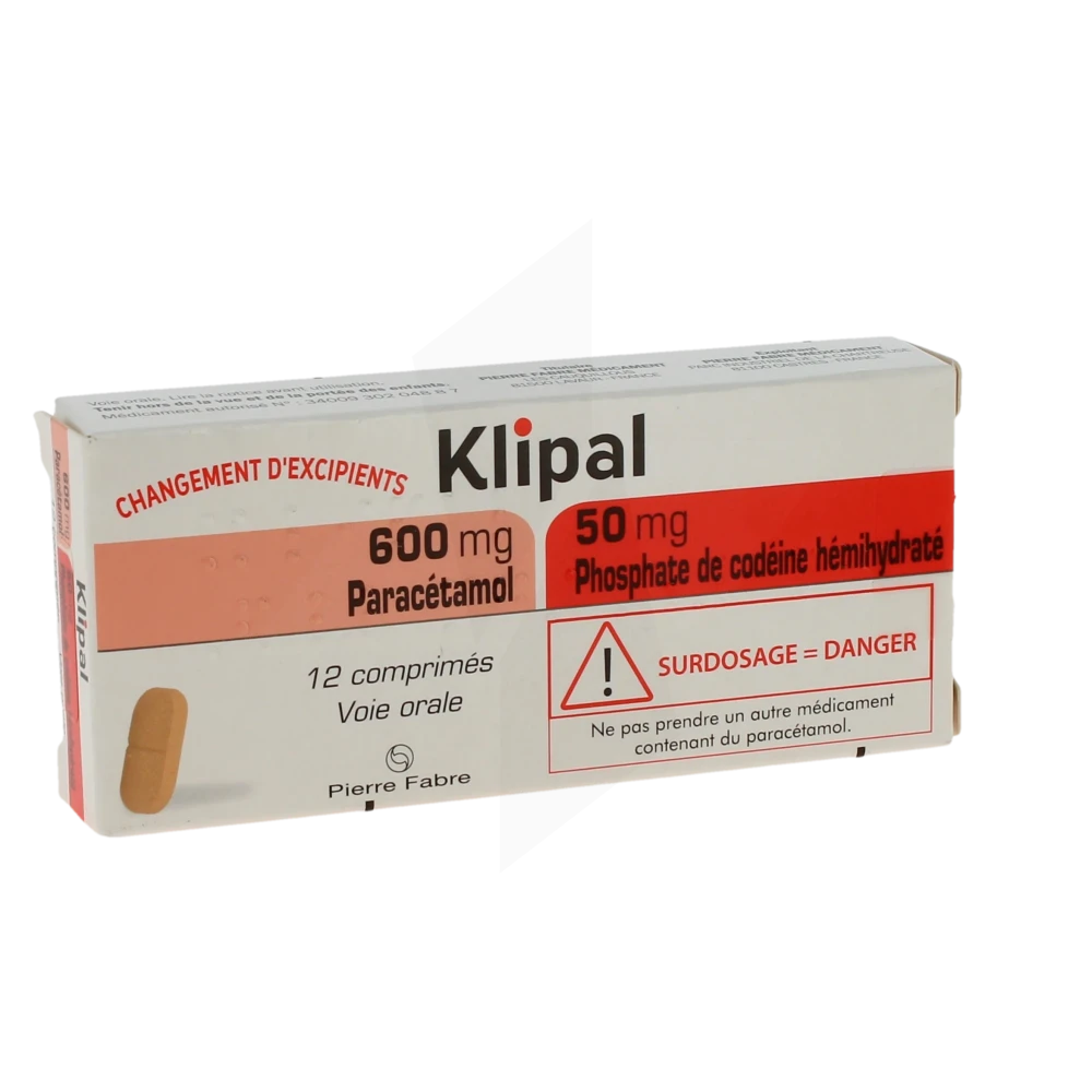 Klipal 600 Mg/50 Mg, Comprimé