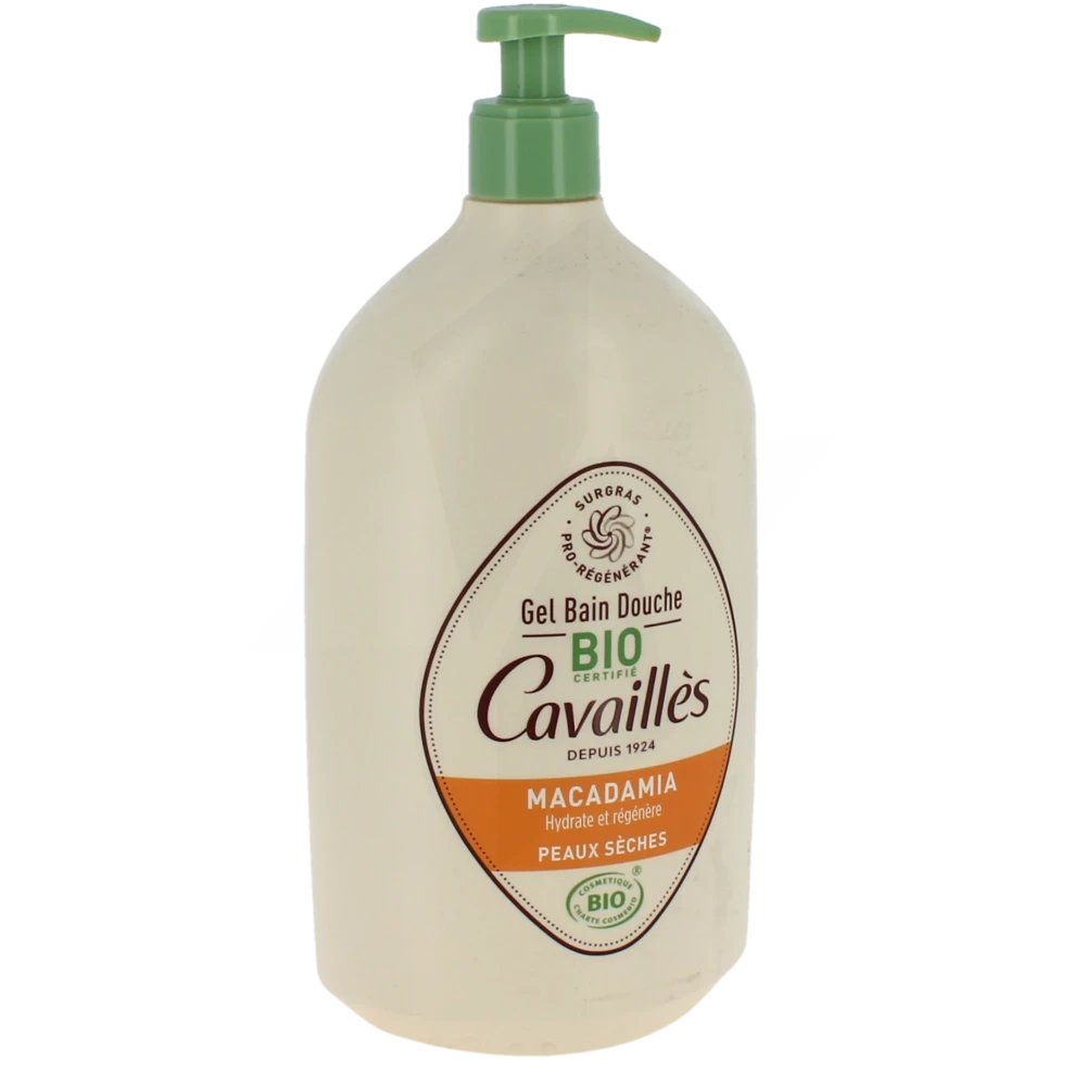 Roge Cavailles Gel Bain Douche Macadamia Bio Fl Pompe/1l