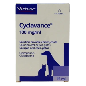 Cyclavance 100 Mg/ml Solution Buvable Pour Chiens Et Chats, Solution Buvable