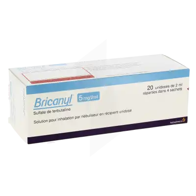 Bricanyl 5 Mg/2 Ml, Solution Pour Inhalation Par Nébuliseur En Récipient Unidose à Bordeaux