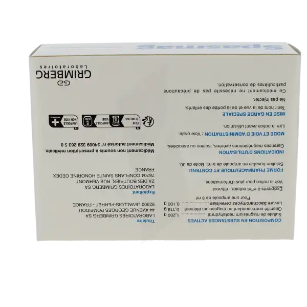 Spasmag, Solution Buvable En Ampoule