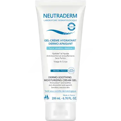 Neutraderm Gel Crème Hydratant Dermo-apaisant T/200ml