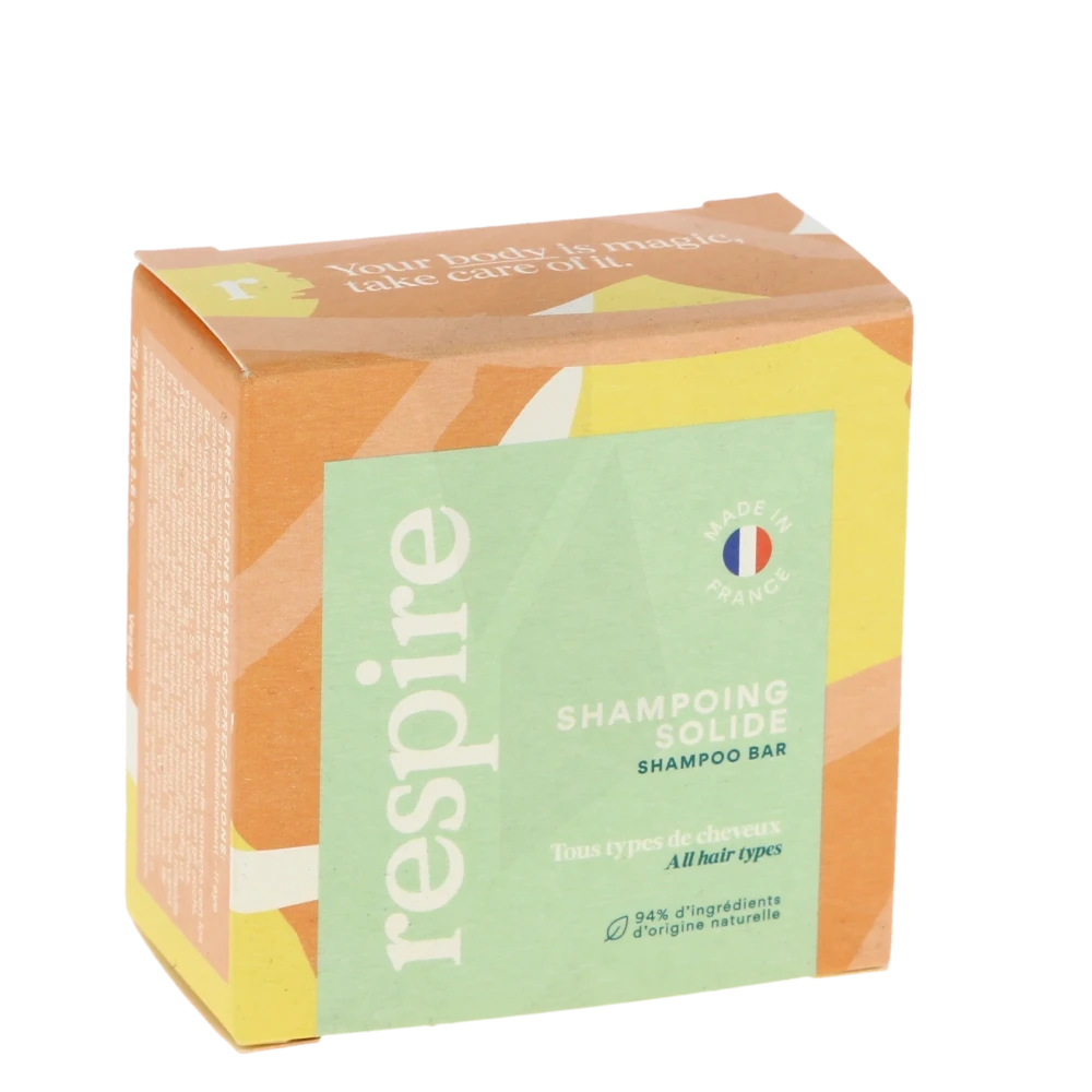 Respire Shampoing Solide Lait D'amandes 75g