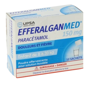 Efferalganmed 150 Mg, Poudre Effervescente Pour Solution Buvable En Sachet