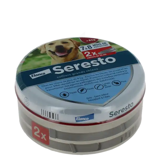 Seresto Collier Grands Chiens, Collier Médicamenteux