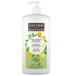 Cattier Gel Douche Douceur Thé Matcha Yuzu Fl Pompe/1l