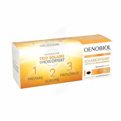 Oenobiol Solaire Intensif Caps Peau Normale 3pots/30 à Aubervilliers